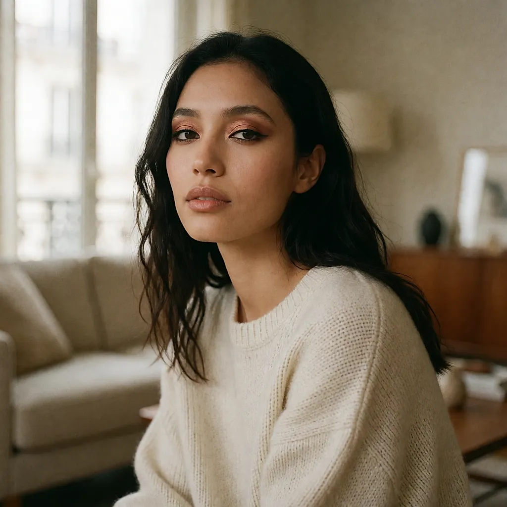 Après la peau nue, le maquillage qui se voit : l'œil cuivré et les textures crème assumées