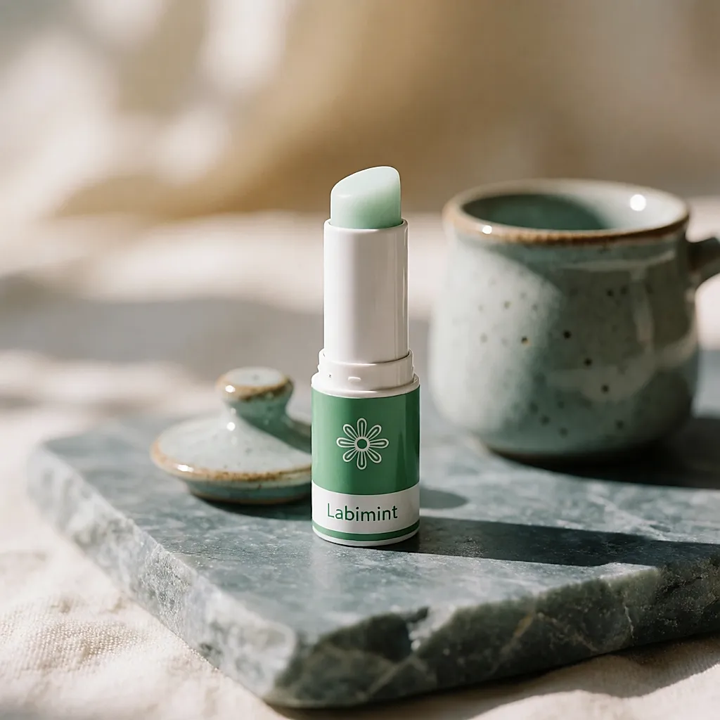 Stick Labimint Dr.Hauschka aberto, com bálsamo mint visível