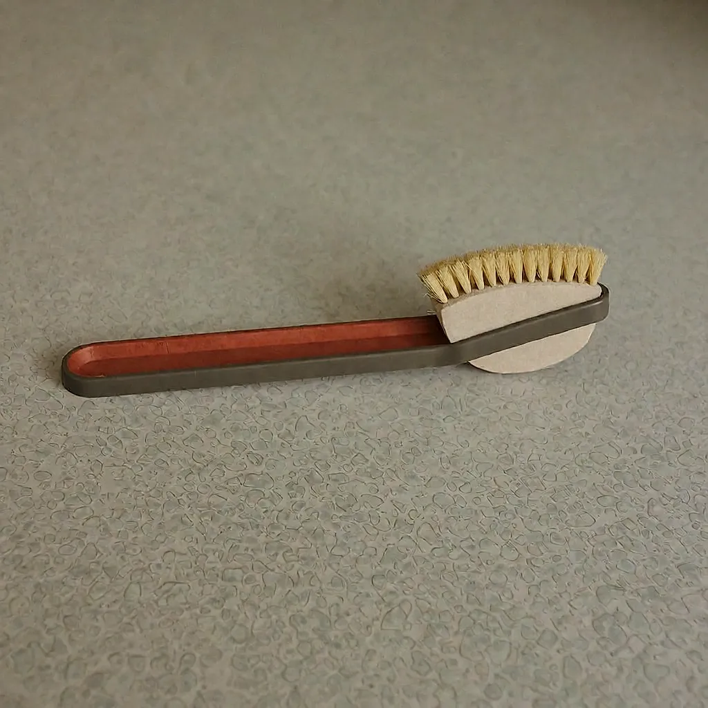 Product-style image inspired by suede leather brush: cleans and refreshes