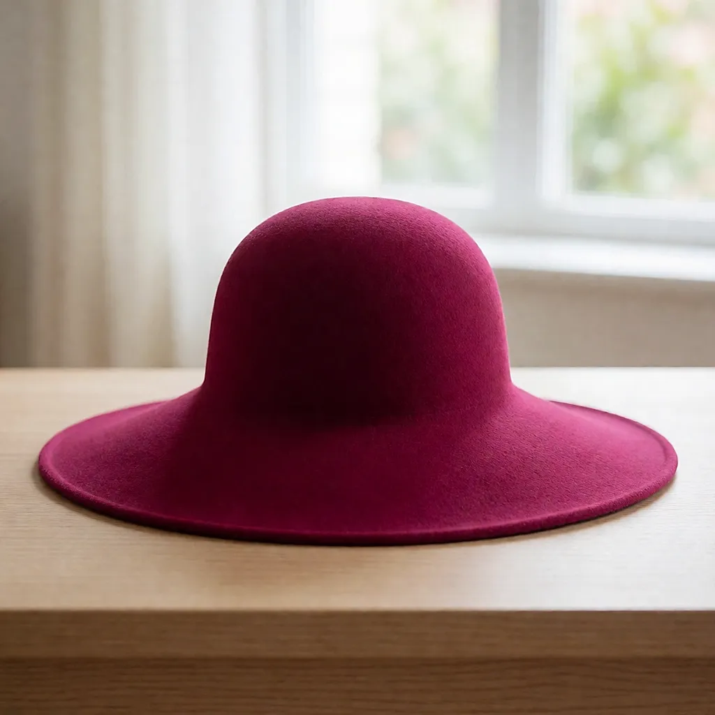 Photo produit inspirée de Capeline feutre de laine Euterpe (coloris Fushia)