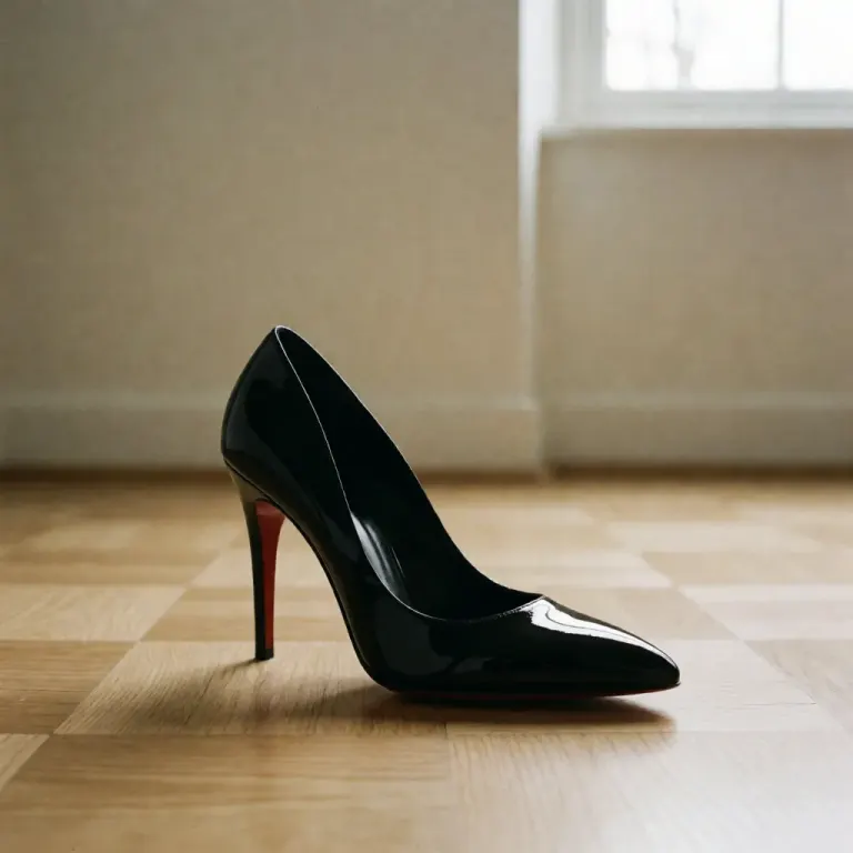 Portrait of shoe designer Christian Louboutin with his signature red sole