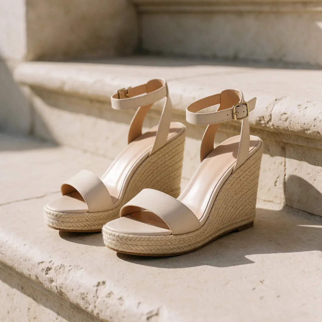 A selection of high-soled platform shoes returning to fashion