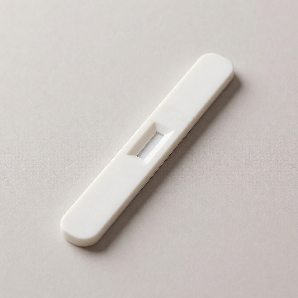 Product photo inspired by a urine ovulation test (LH surge detection)