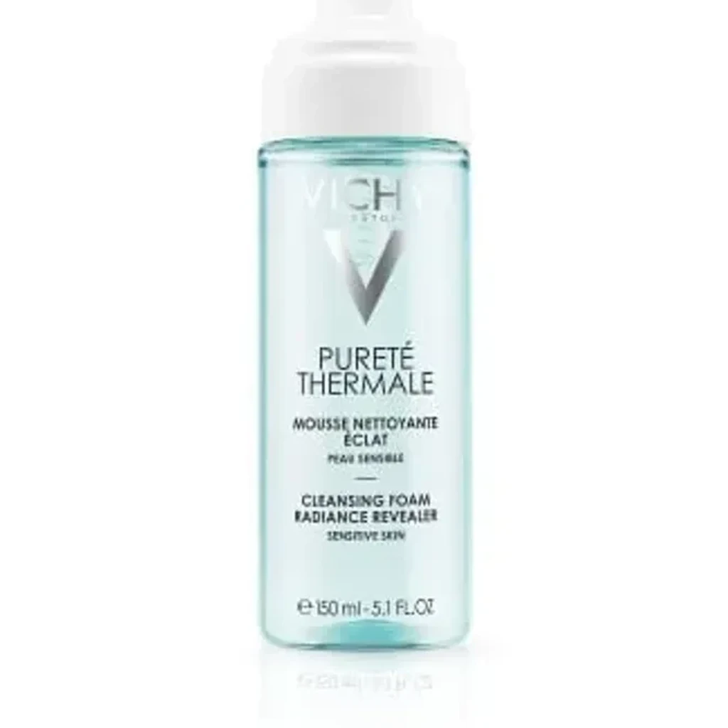Fotografia de produto inspirada em Vichy Pureté Thermale Eau Moussante Nettoyante Peaux Sensibles 150 ml