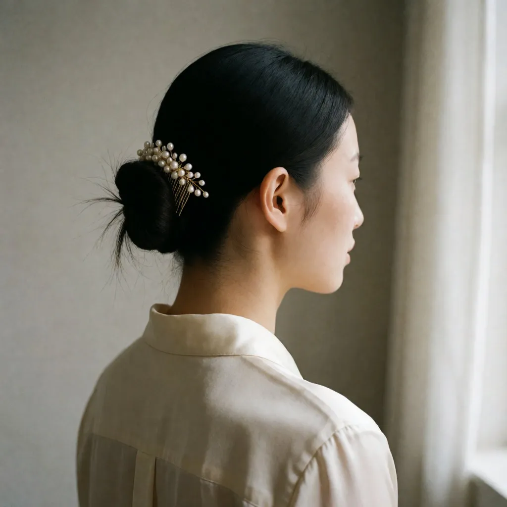 Haarschmuck: Haarreifen und zarte Ketten als Accessoire für die Frisur