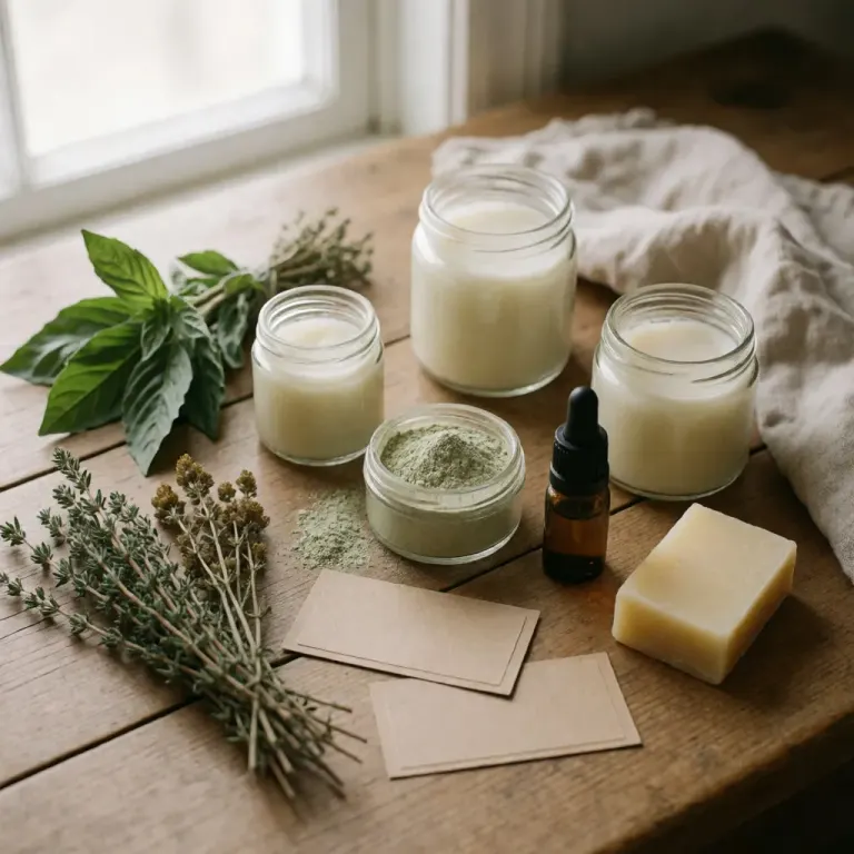 Homemade natural cosmetics for a simple everyday skincare routine