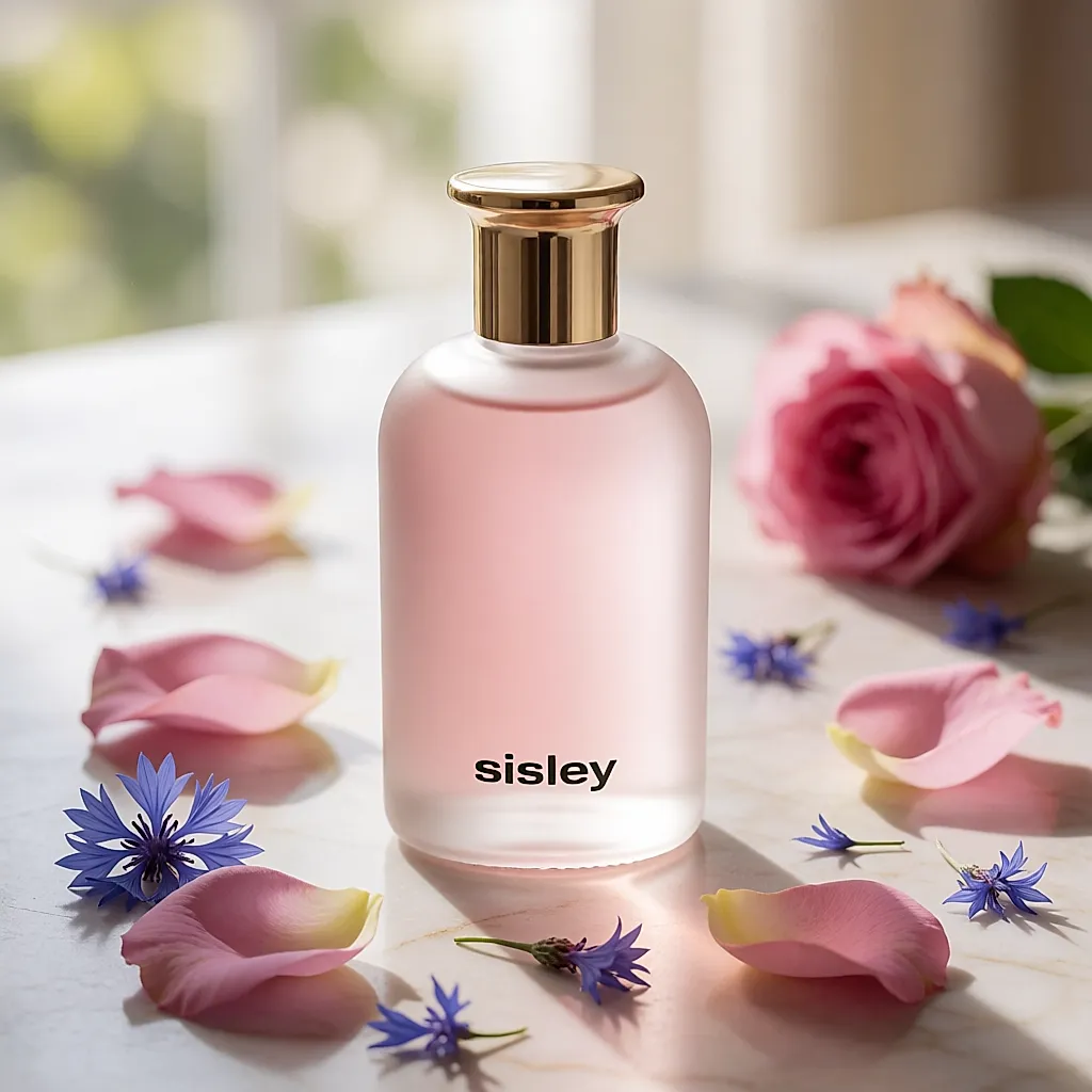Le flacon de Lotion Tonique aux Fleurs de Sisley et des pétales de rose
