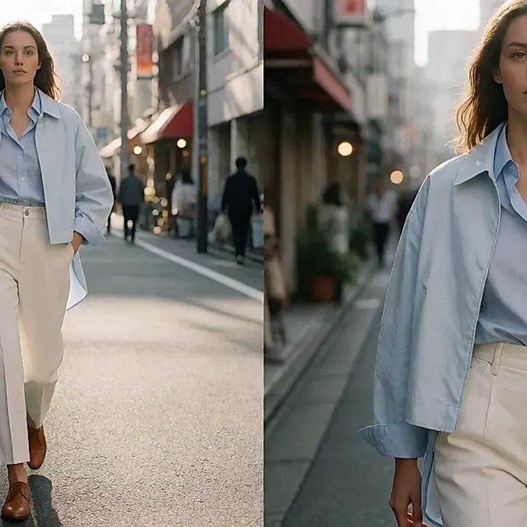 Le pantalon ajusté nouvelle vague, taille haute et cheville dégagée, fait son retour en Asie