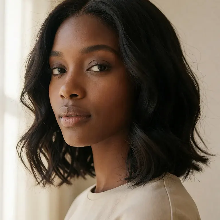 A platinum blonde wig as a fashion alternative for trying a bold new hairstyle without the commitment