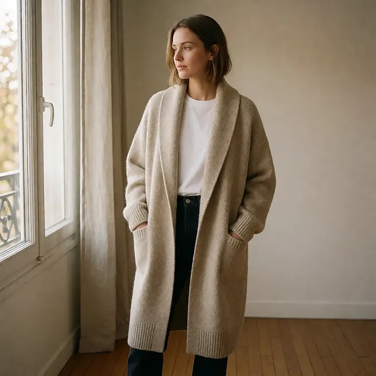 Gilet en laine bouillie : la couche chaude et structurée qui tient la silhouette tout l'automne