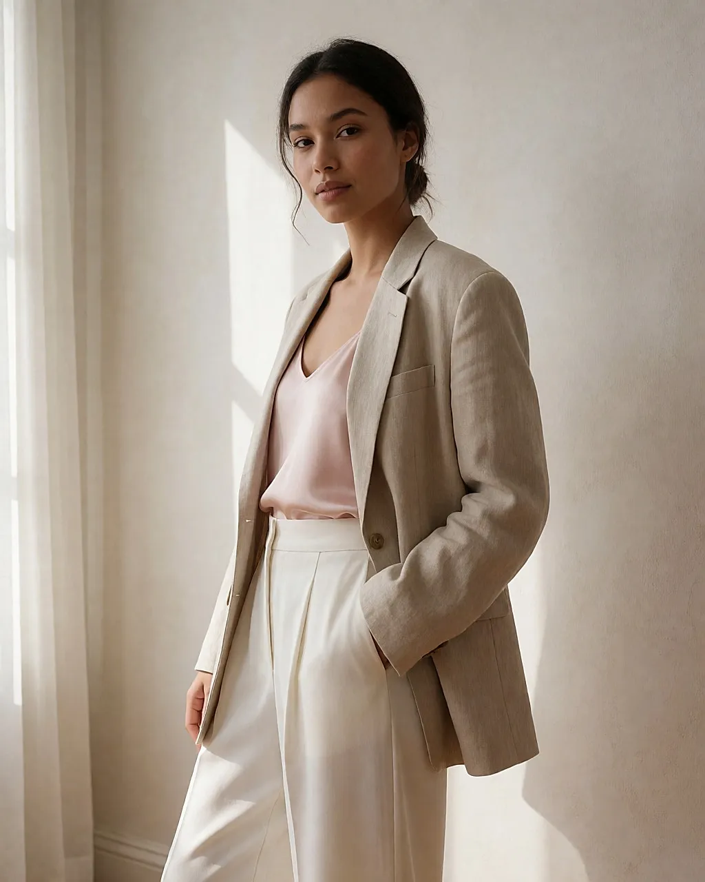 Mode tendance : le caraco girly en satin rose pâle à porter cet été