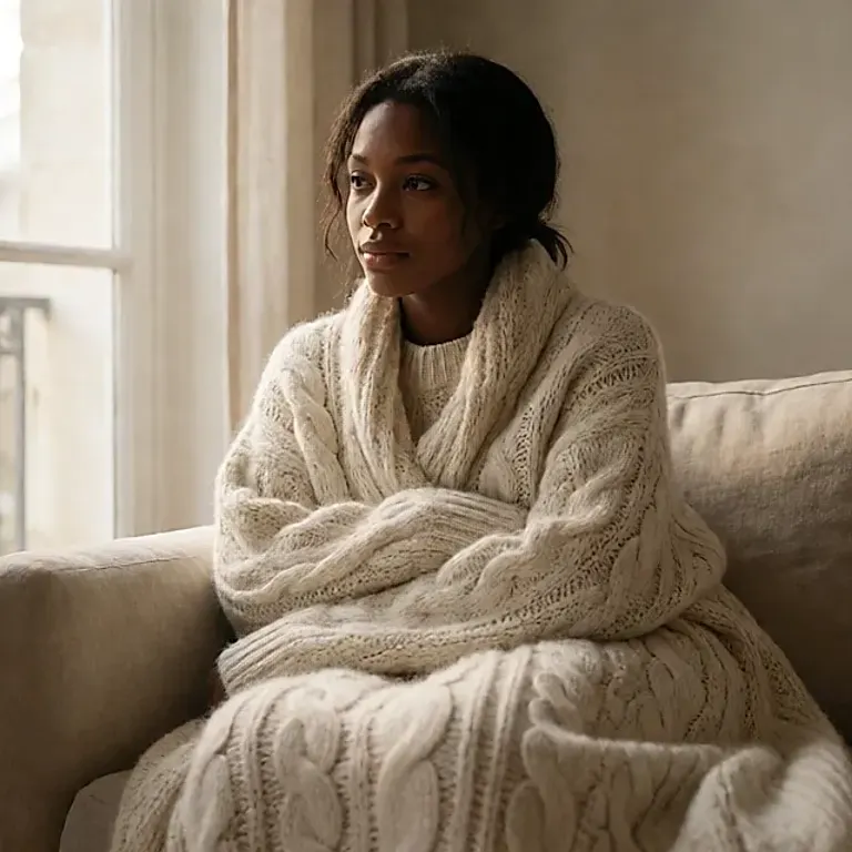 Chunky, enveloping knits for facing the winter cold