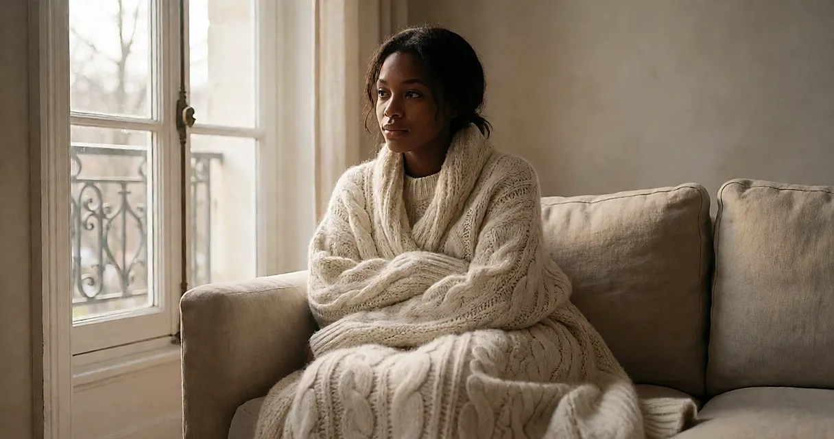 Chunky, enveloping knits for facing the winter cold