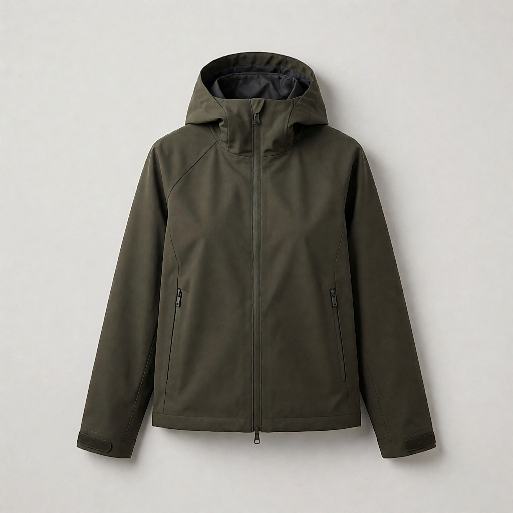 Une veste coupe-vent légère.
