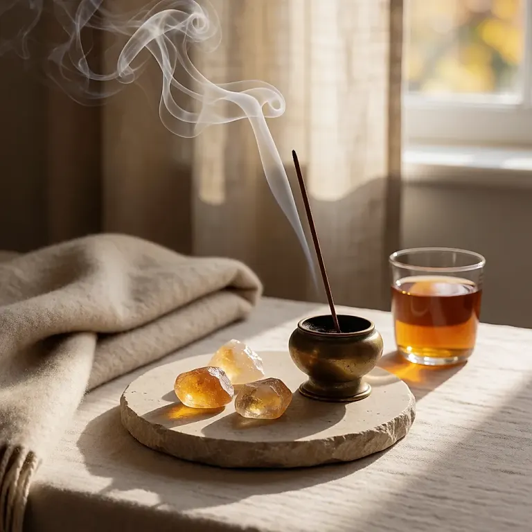 L'encens comme sillage d'automne : résines, accords du matin et du soir et gestes pour parfumer la maison