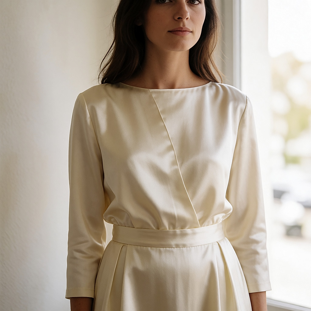 A gold ring and silky fabric, symbols of a dream about adornment