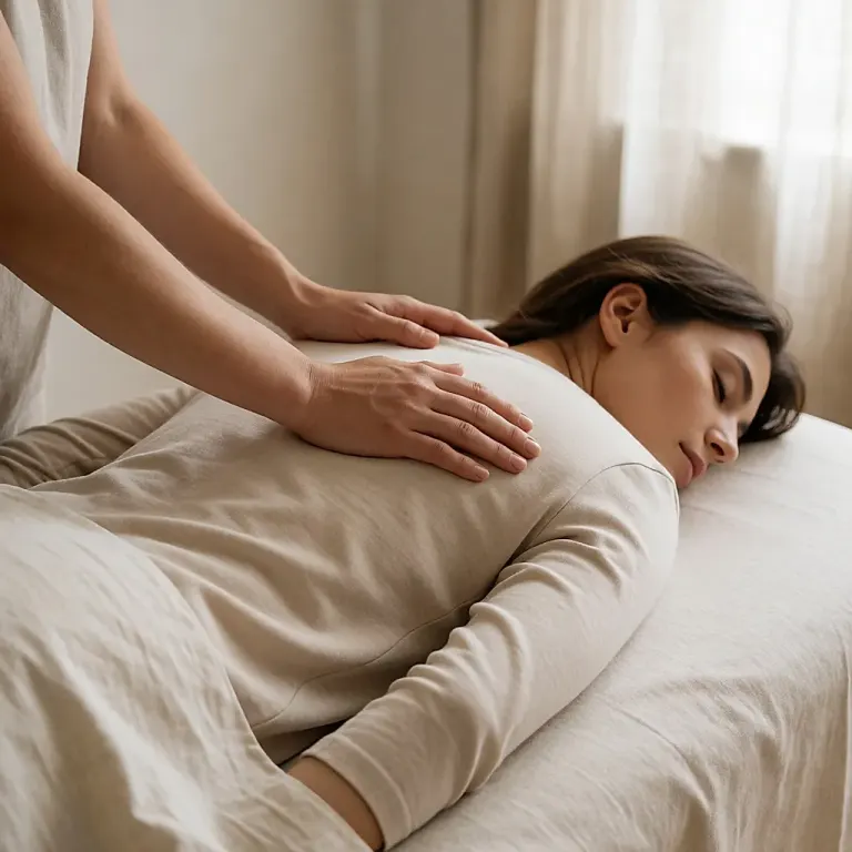 A gentle hands-on technique for releasing tension and restoring a sense of wellbeing