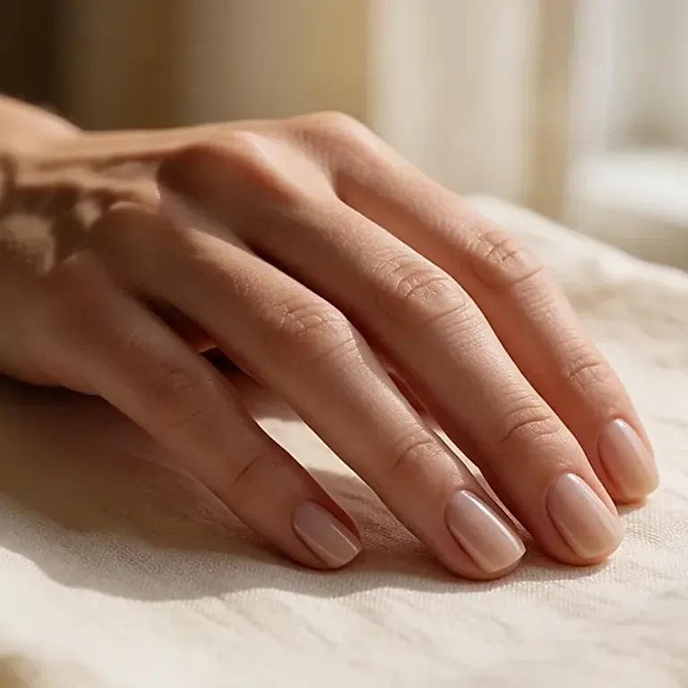 French manucure réinventée : le trait qui quitte le bord de l'ongle pour se poser ailleurs sur la main