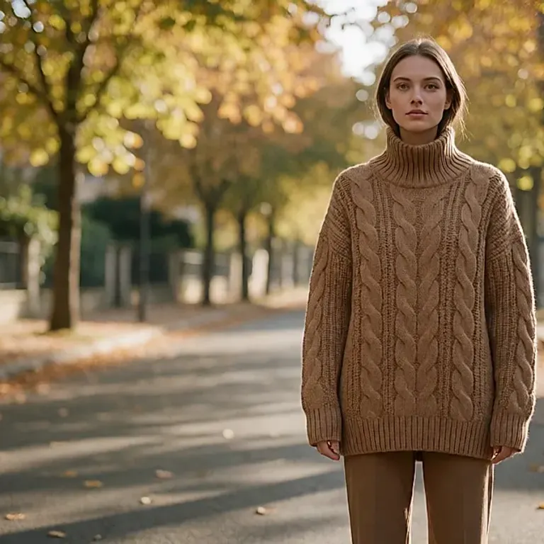 La maille épaisse comme pièce extérieure : le rôle du manteau réinventé en octobre