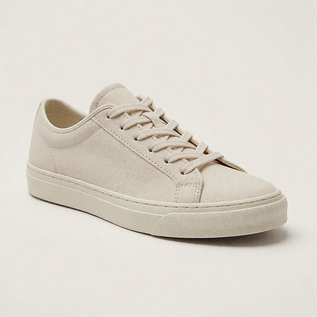 Baskets basses en coton biologique.