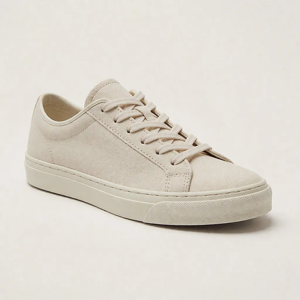Niedrige Sneaker aus Bio-Baumwolle.