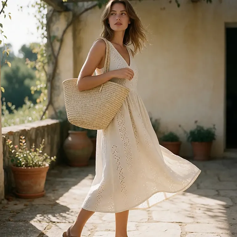 Summer's bohemian chic trend: cotton, pastels and retro prints for a light, easy look