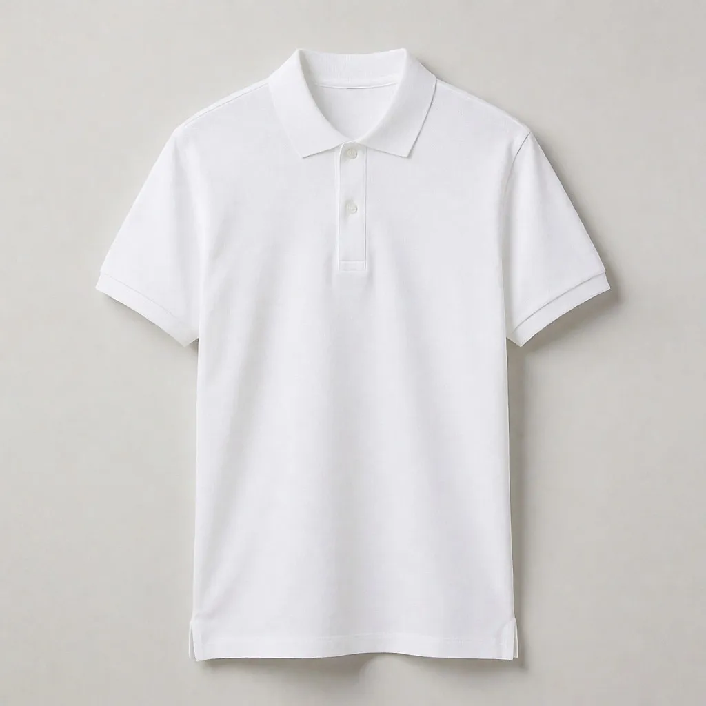 Product photo inspired by Lacoste white men's piqué polo (piqué cotton), adult model 'white/blanc'