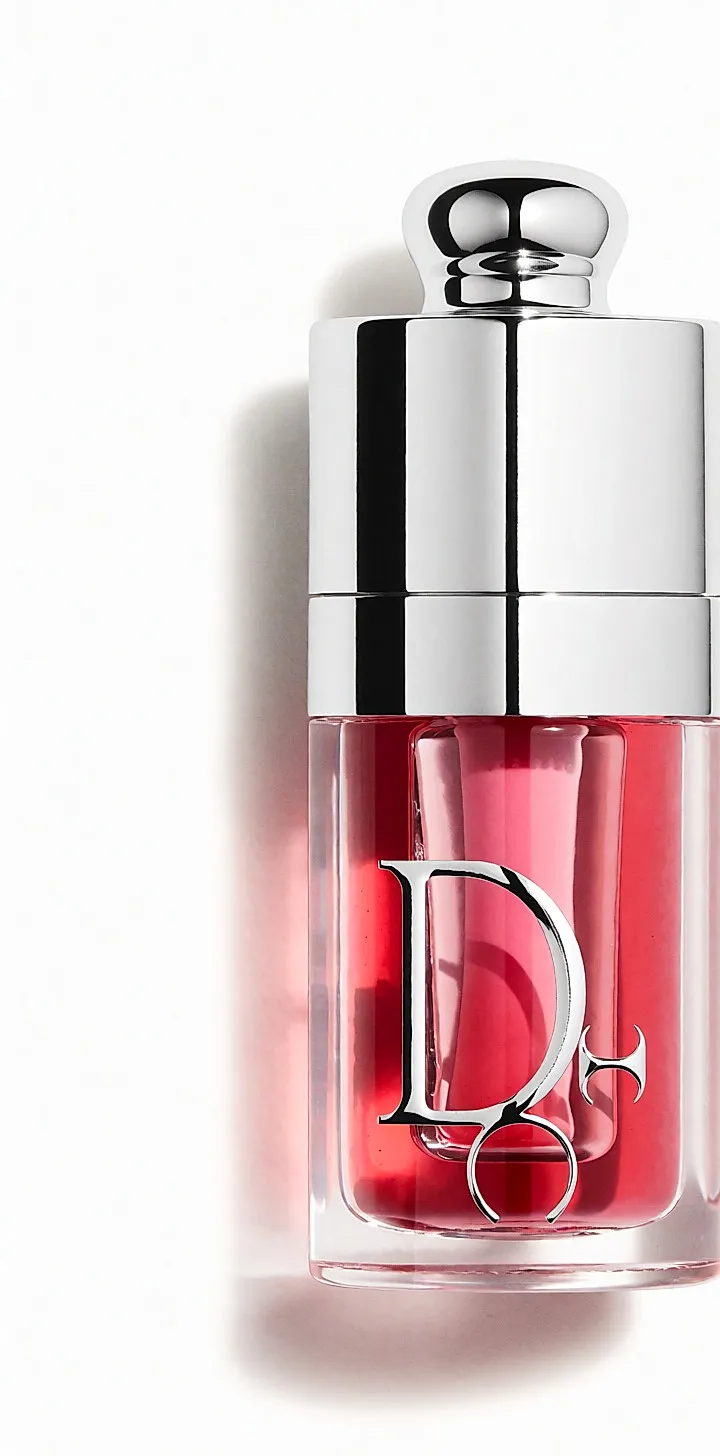 A hydrating lip oil with a glossy finish.