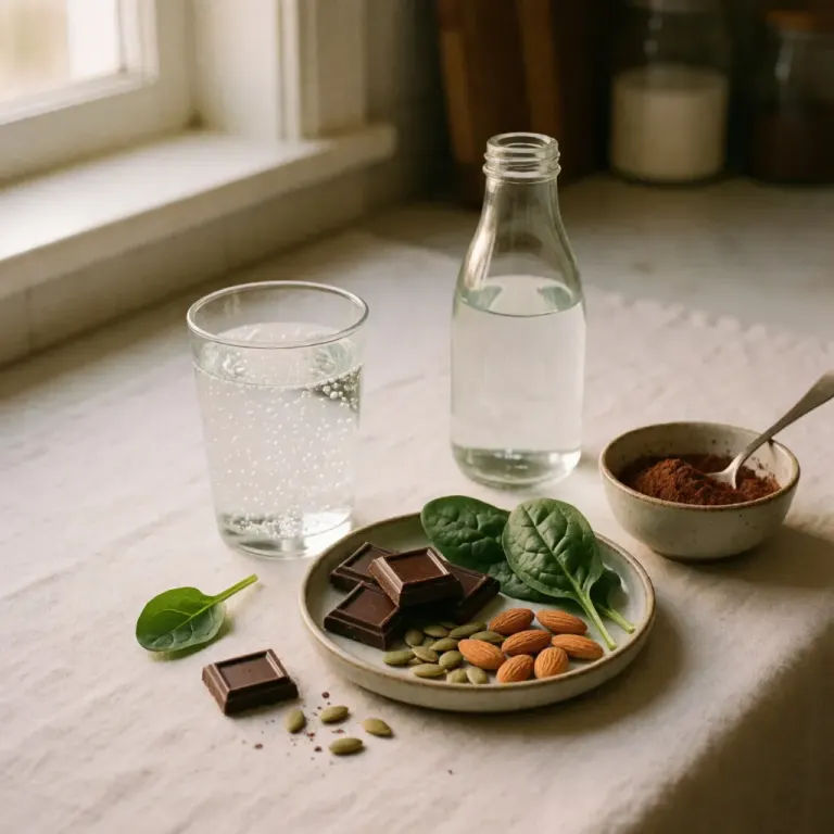 Magnesium-rich foods such as dark chocolate, nuts and pulses, and why this essential mineral matters