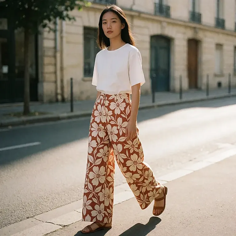 Pantalon imprimé : la tendance forte du printemps-été qui réveille une garde-robe de basiques