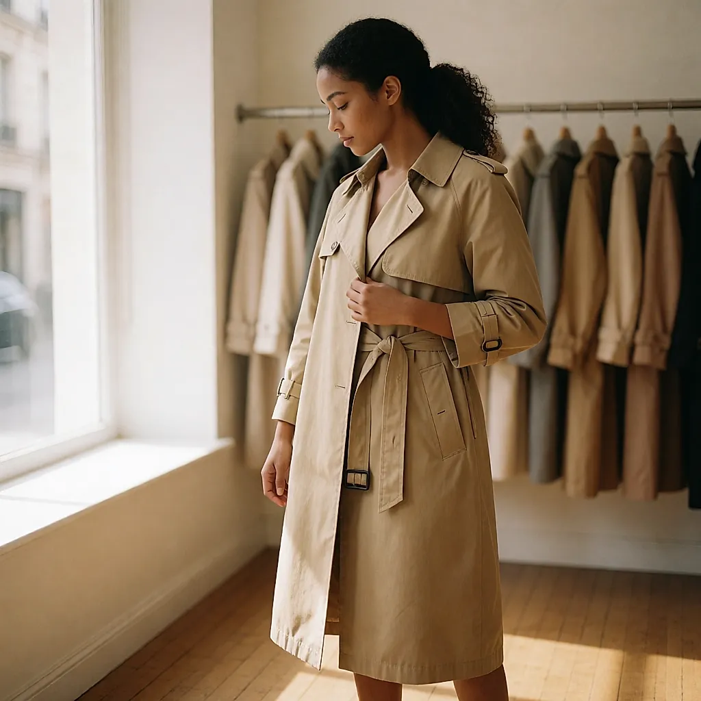 Klassischer Trenchcoat
