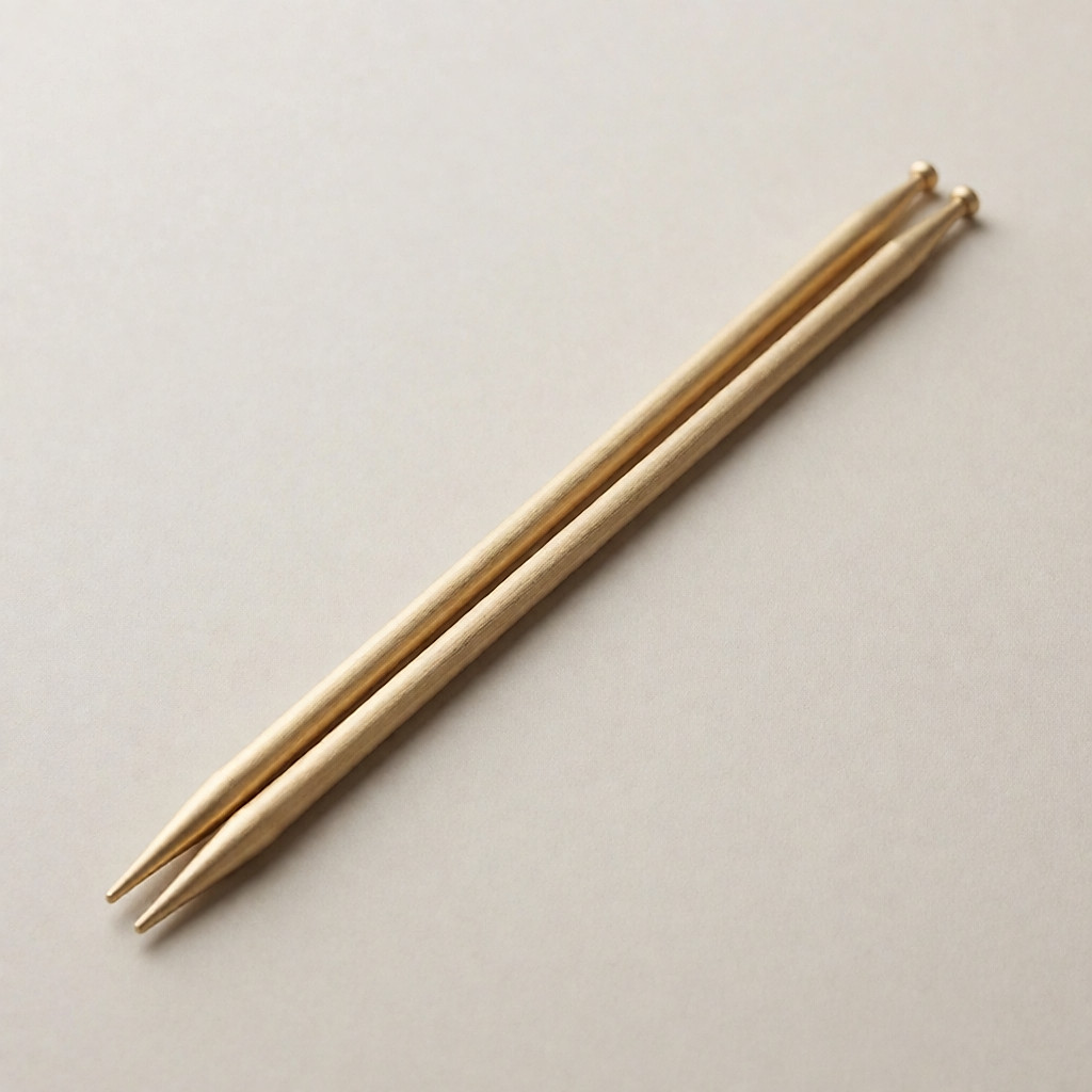 Nach einer Vorlage generiertes Produktbild: gerade Stricknadeln 4 oder 5 mm