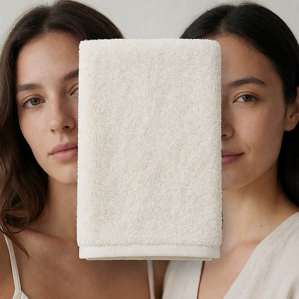 Photo produit inspirée de Serviette de toilette en coton biologique GOTS