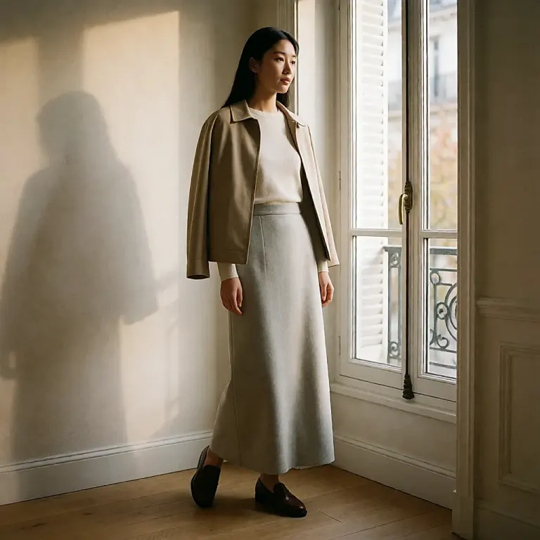 La jupe longue, pièce de fond de vestiaire : la base de silhouette qui porte tout le look, de l'automne au printemps