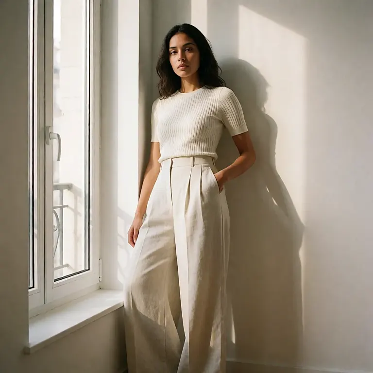 Linen trousers in a fluid cut that keep legs cool on hot summer days