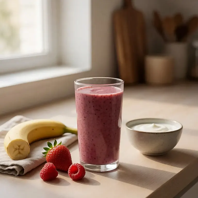 Smoothies: fruchtige Getränke aus frischen und gefrorenen Früchten – püriert und trinkfertig im Glas