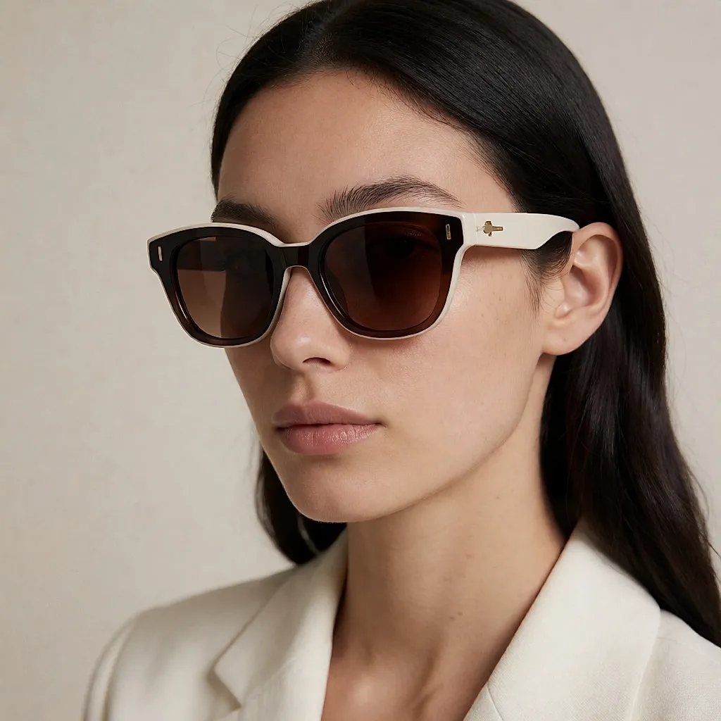 Sonnenbrille im Retro-Stil.