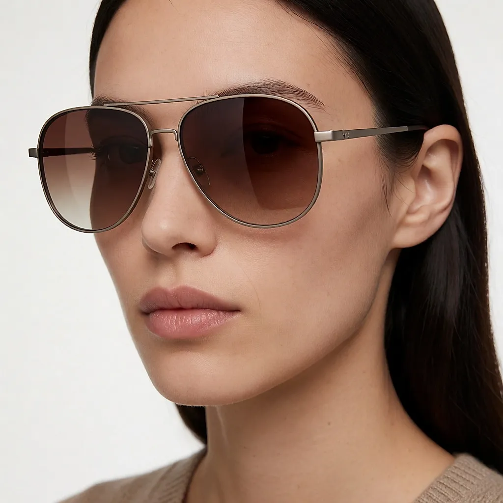 Aviator-Sonnenbrille mit Verlaufsgläsern.