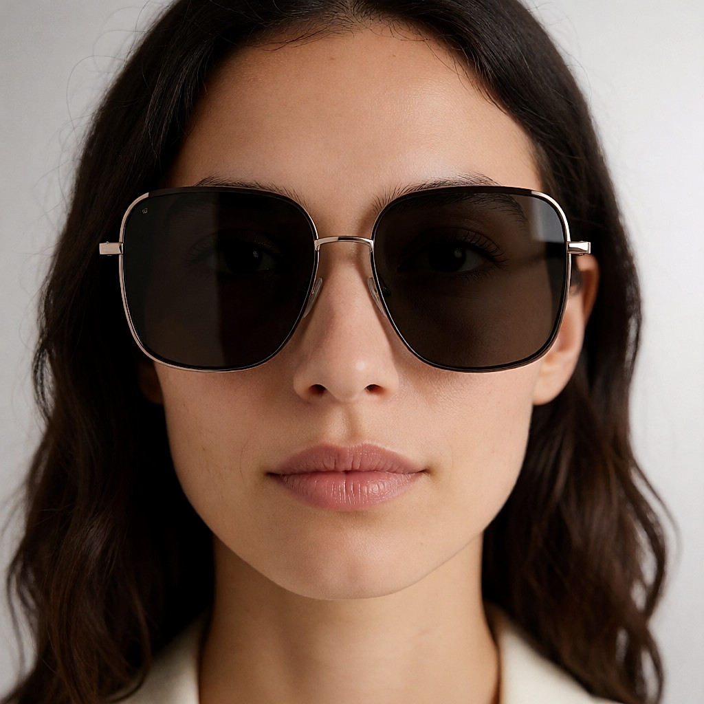 Lunettes de soleil oversize, protection UV400.