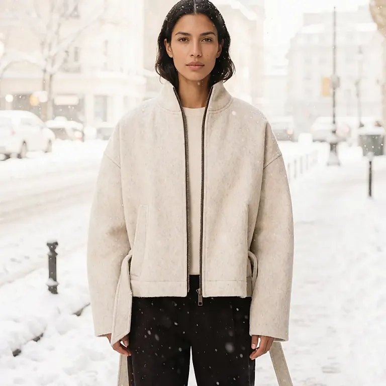 Winter coats in generous volumes, defined waists and warm seasonal fabrics