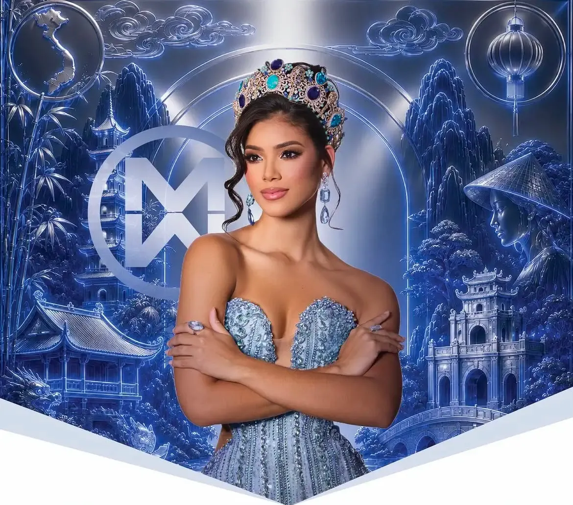 Offizielles Porträt von Joheirry Mola Dominguez mit der Miss-World-Krone 2026