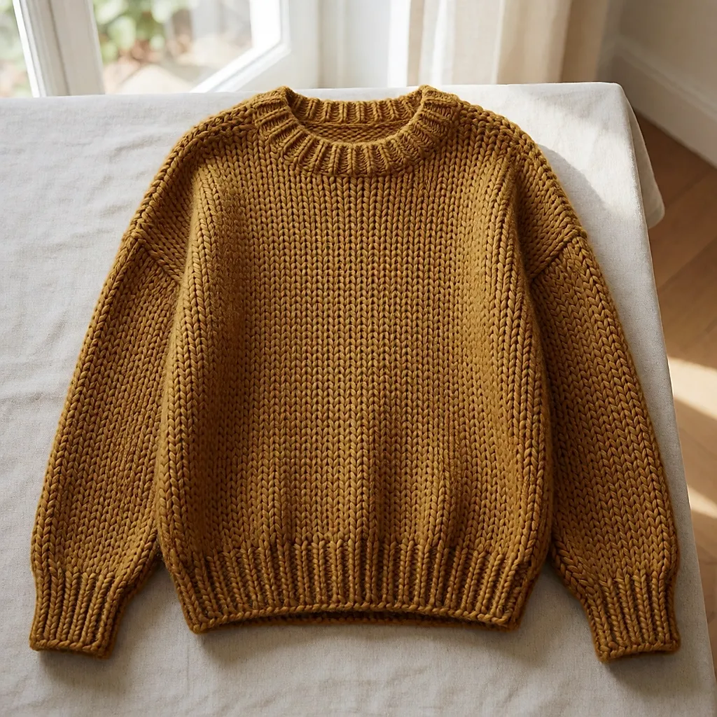 Product image inspired by a mustard jumper