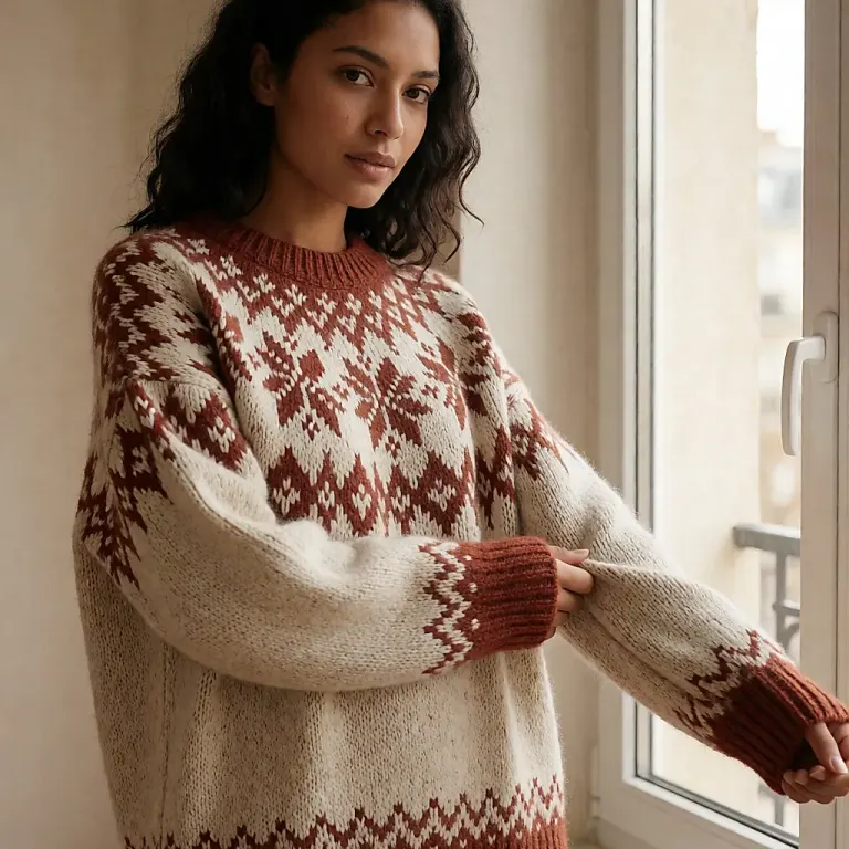 Jersey de punto jacquard, el motivo estrella de la temporada de invierno