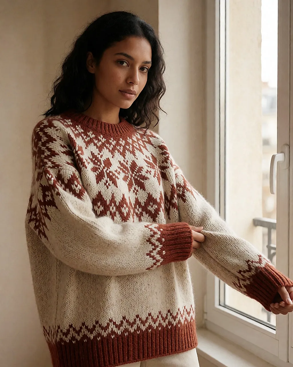 Jersey de punto jacquard, el motivo estrella de la temporada de invierno