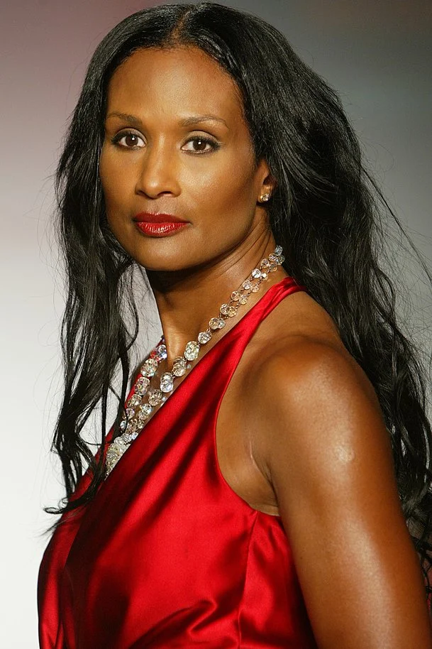 Beverly Johnson modeling in The Heart Truth’s Red Dress Collections at New York’s Fashion Week, 2004