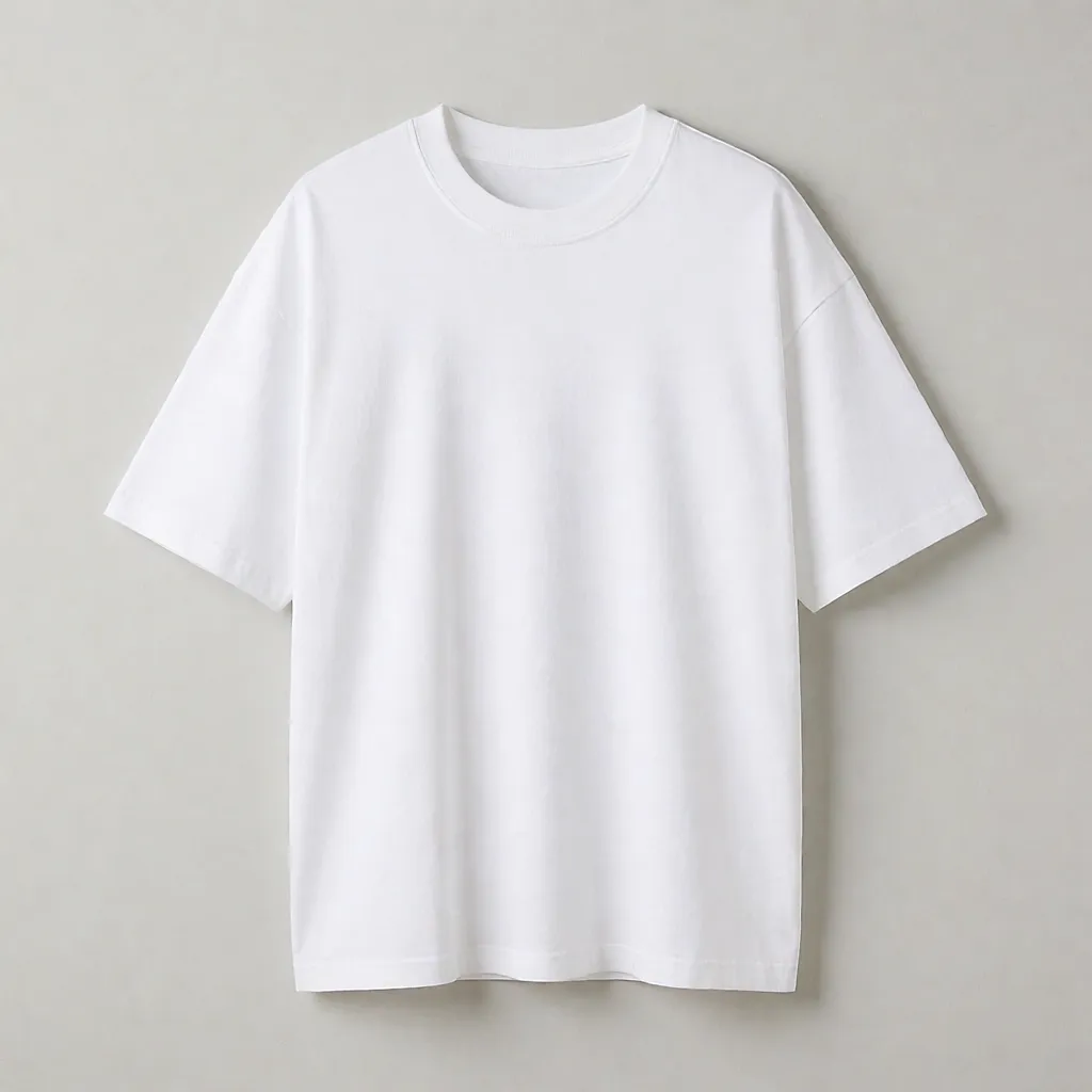 Product shot inspired by an oversized cotton T-shirt for women in white