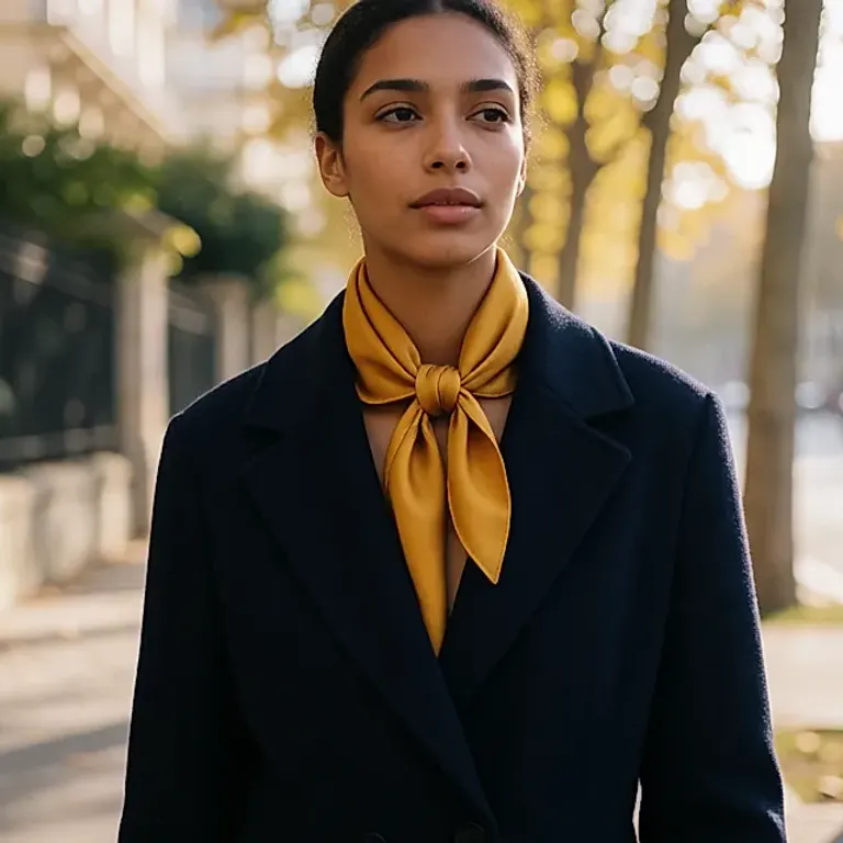 Le jaune moutarde en touche : la nuance d'automne qui réveille une silhouette sobre