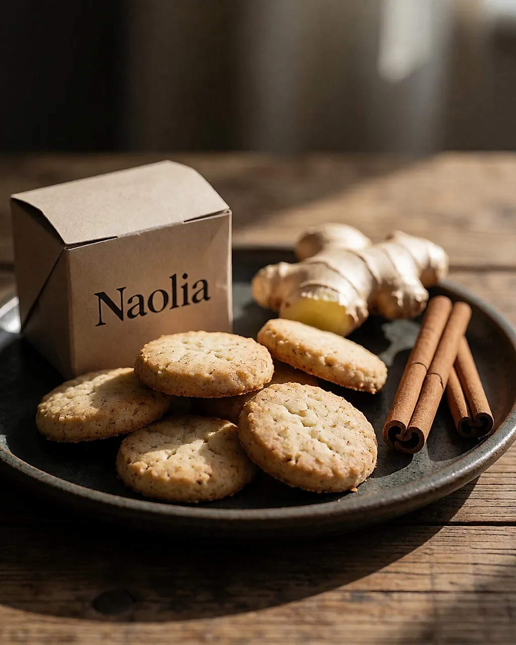 Small spiced cakes from Naolia's Tonus épicé range on a plate