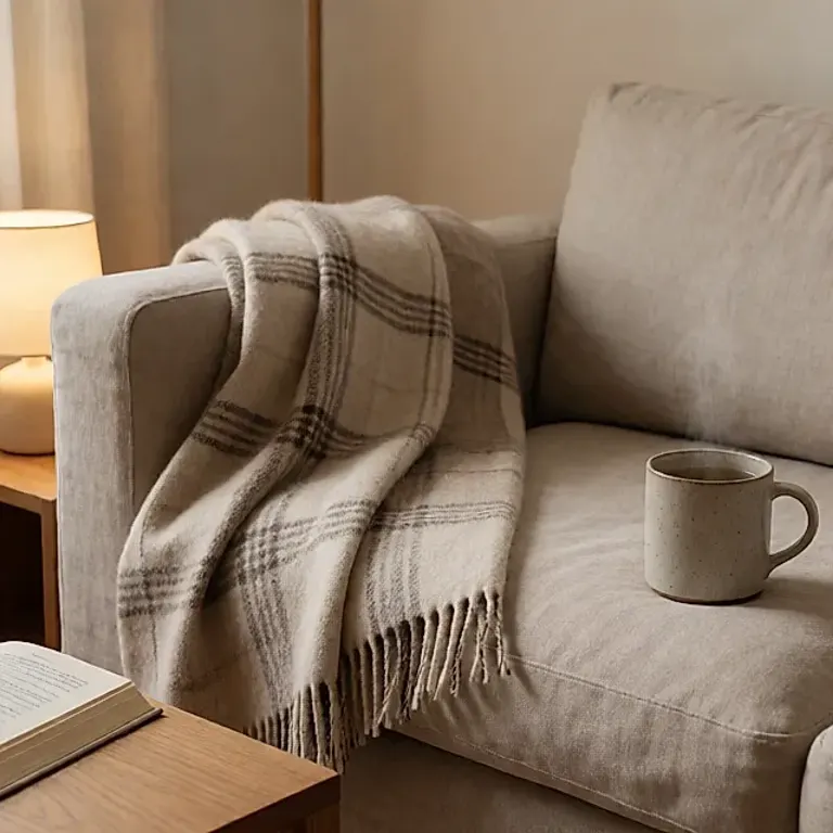 A slow Sunday at home: soft layers, low light and an unhurried pace