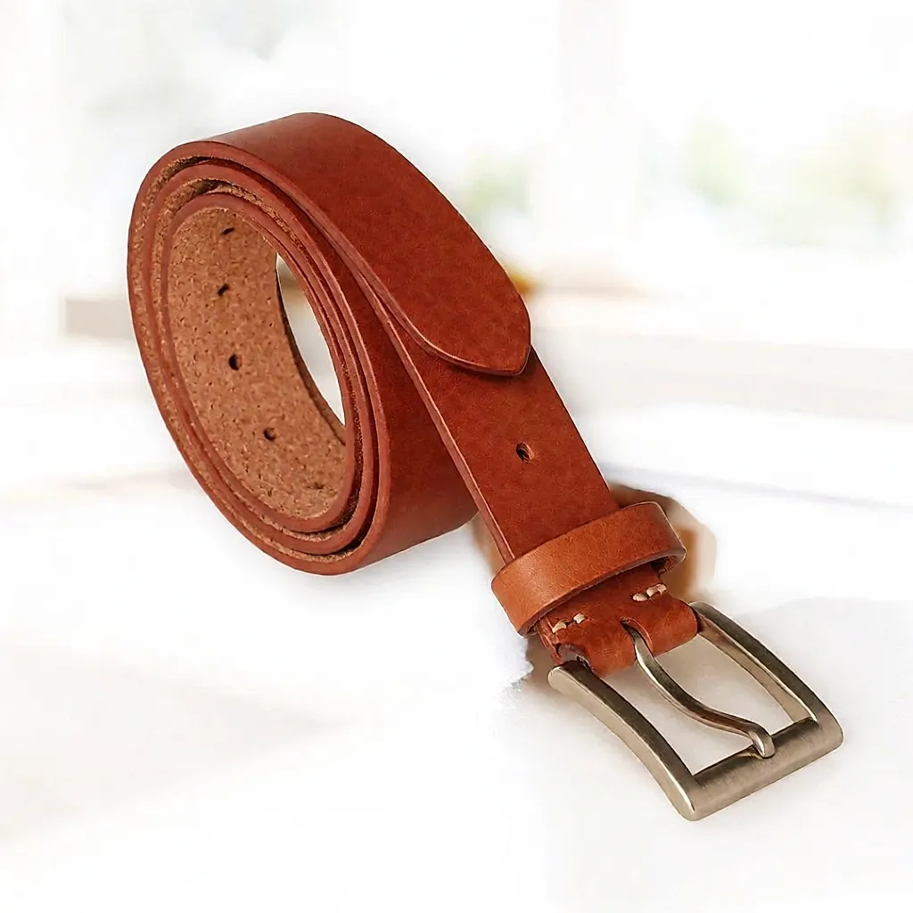 Ceinture en cuir tanné végétal — Bel de Cuir